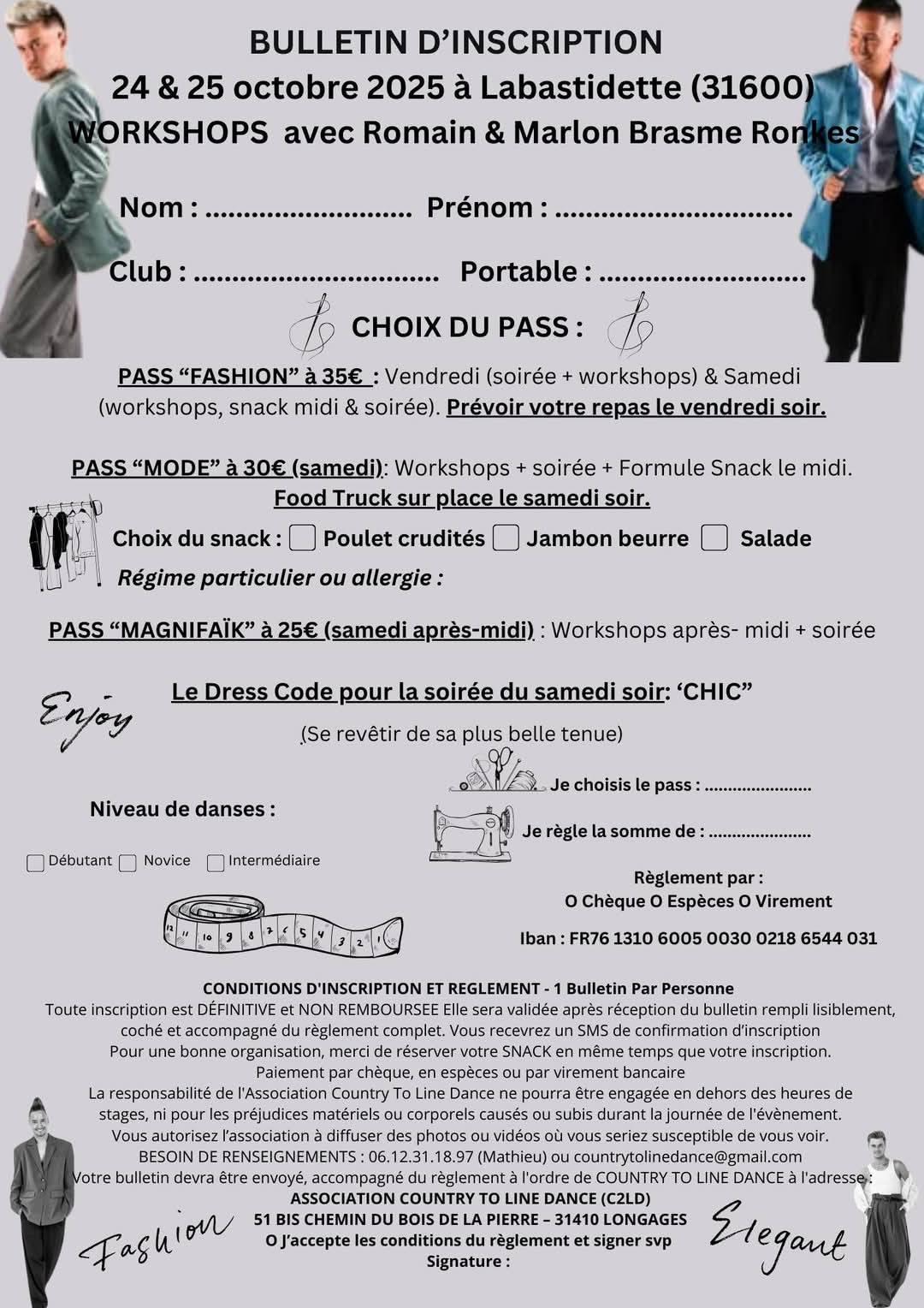 BULLETIN D'INSCRIPTION
